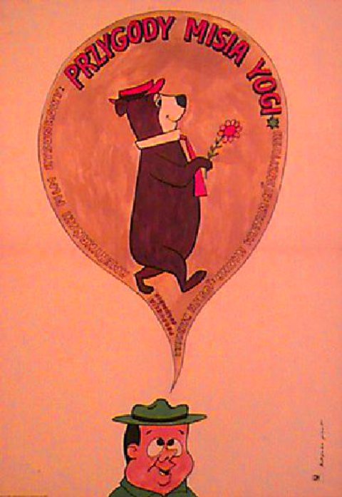 Hey There, It's Yogi Bear Original 1964 Polish A1 Movie Poster