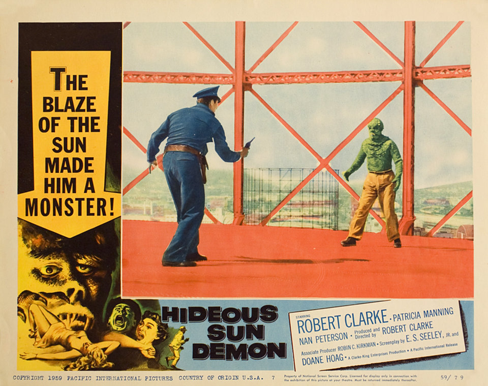 The Hideous Sun Demon Original 1959 U.S. Scene Card