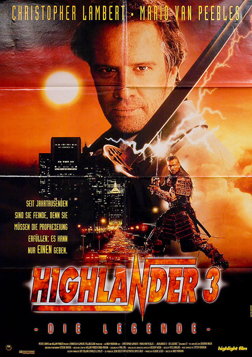 Highlander III The Sorcerer 1994 German A1 Poster Posteritati Movie