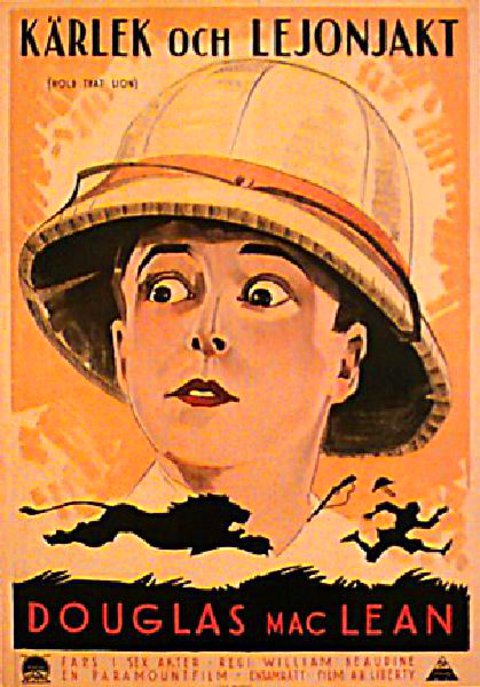 Hold That Lion Original 1926 Swedish B1 Movie Poster
