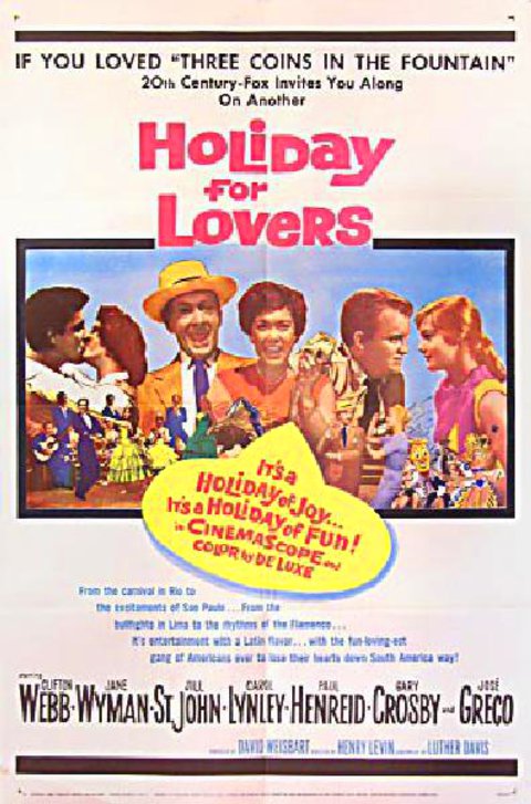 Holiday for Lovers Original 1959 U.S. One Sheet Movie Poster