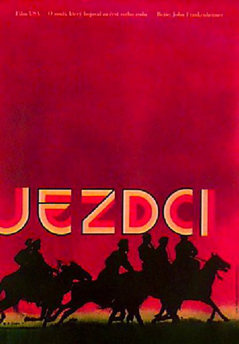 The Horsemen Original 1973 Czech A1 Movie Poster