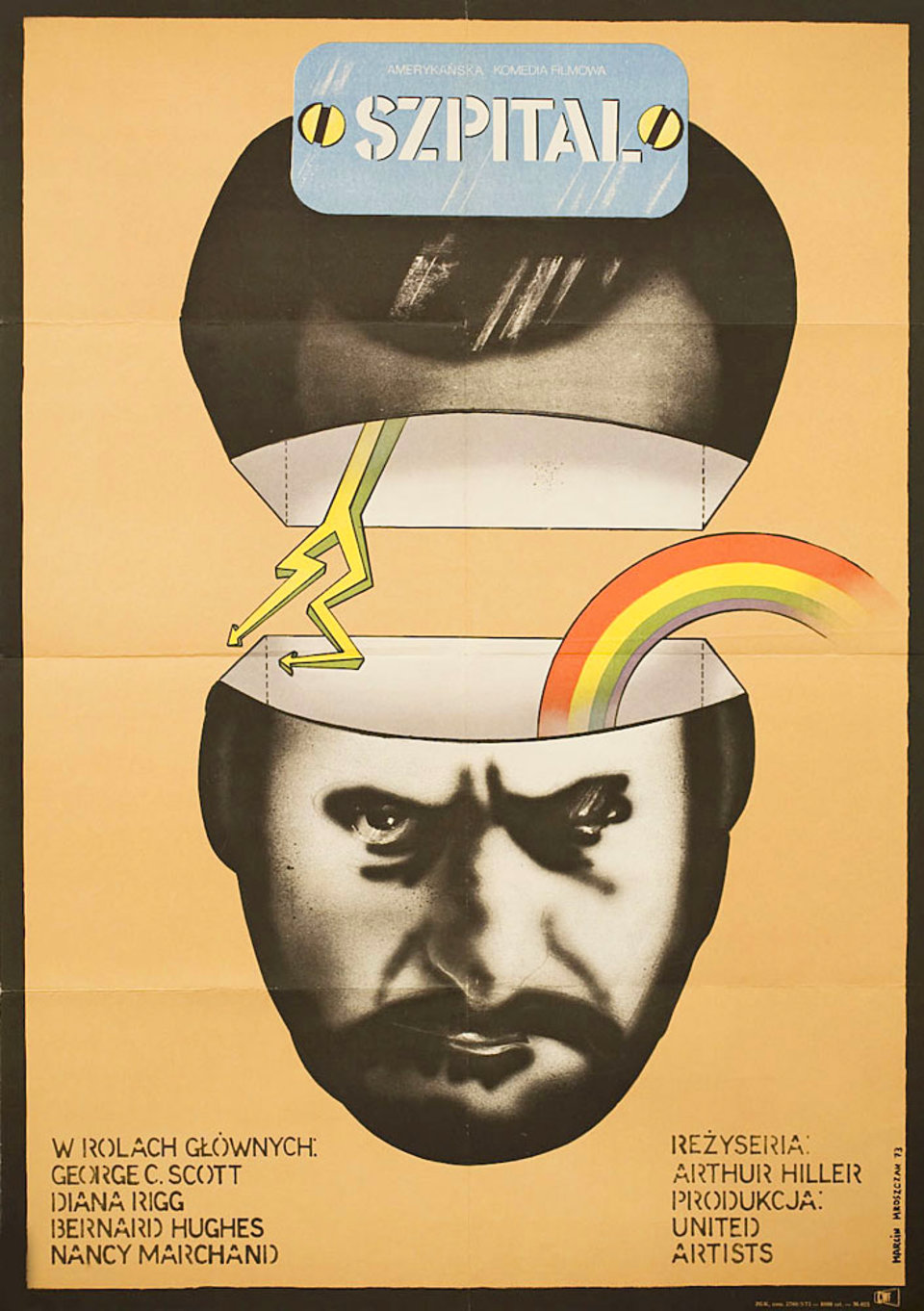 The Hospital Original 1973 Polish A1 Movie Poster