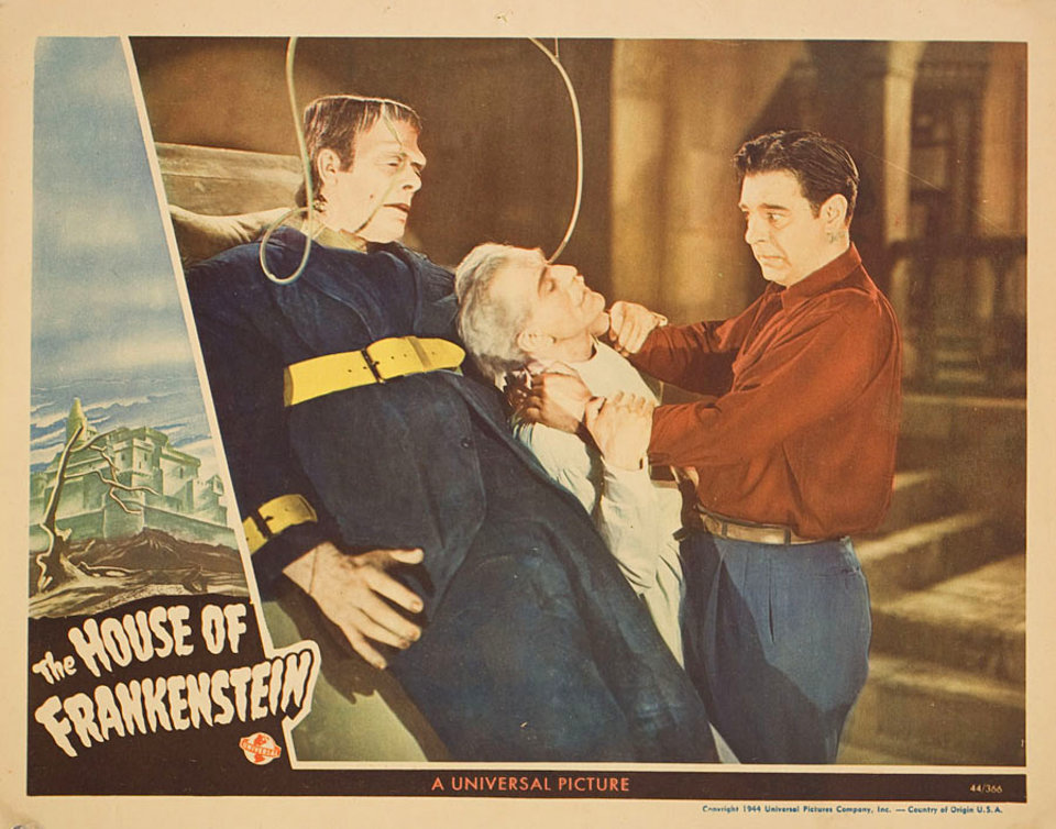 House of Frankenstein Original 1944 U.S. Scene Card