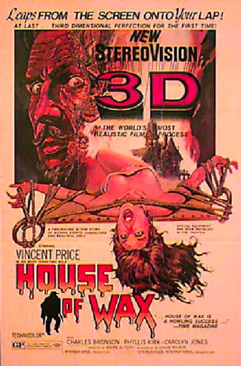 House of Wax Original R1970s U.S. One Sheet Movie Poster