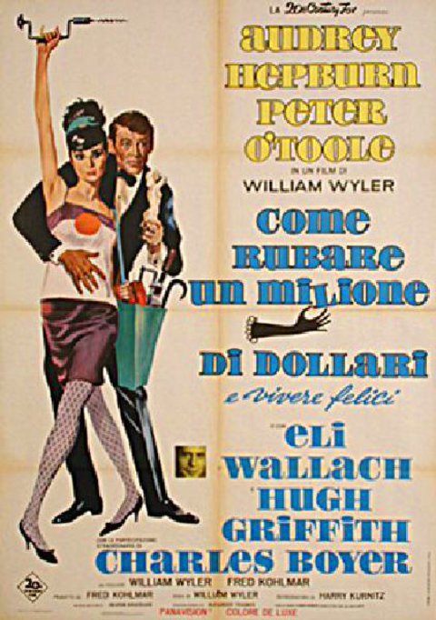 How to Steal a Million Original 1966 Italian Due Foglio Movie Poster