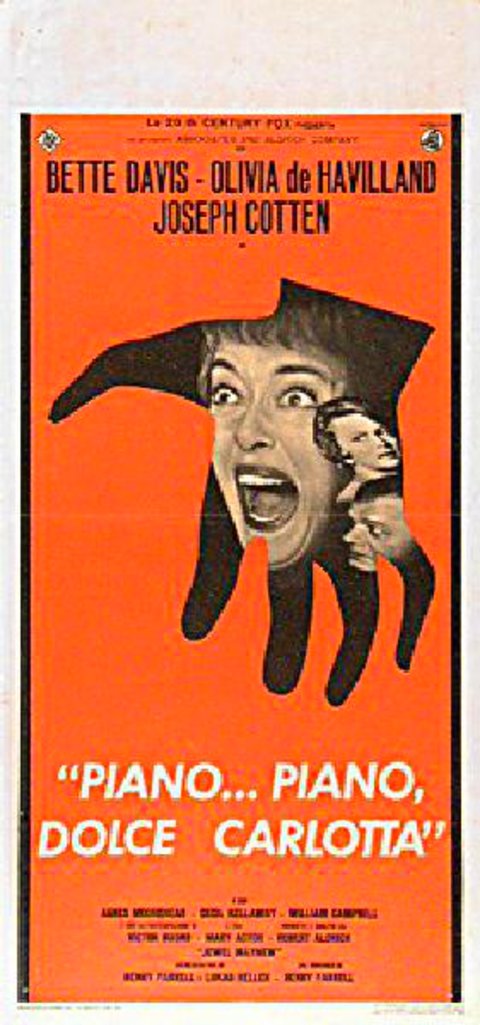Hush...Hush, Sweet Charlotte Original 1965 Italian Locandina Movie Poster