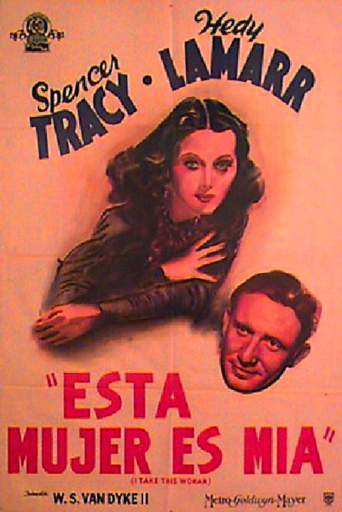 I Take This Woman Original 1940 Argentine Movie Poster