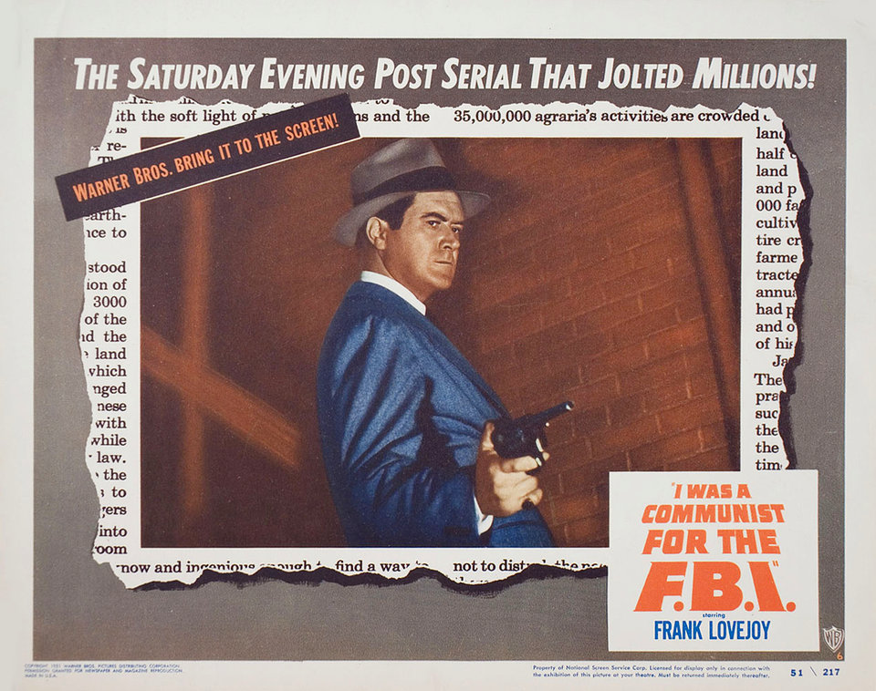 I Was a Communist for the FBI Original 1951 U.S. Scene Card