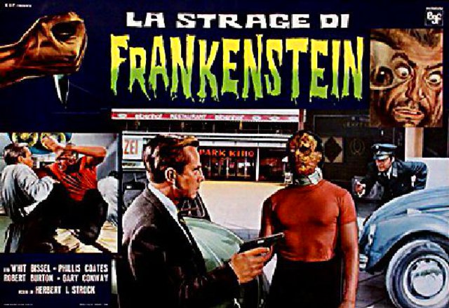 I Was a Teenage Frankenstein Original R1960s Italian Fotobusta Movie Poster
