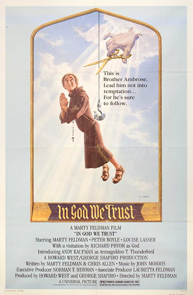 In God We Trust Original 1980 U.S. One Sheet Movie Poster