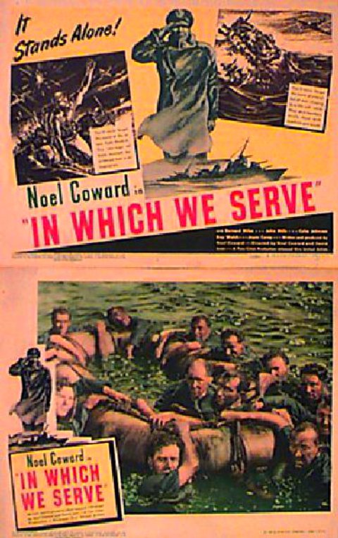 In Which We Serve Original 1943 U.S. Lobby Card Set of 6