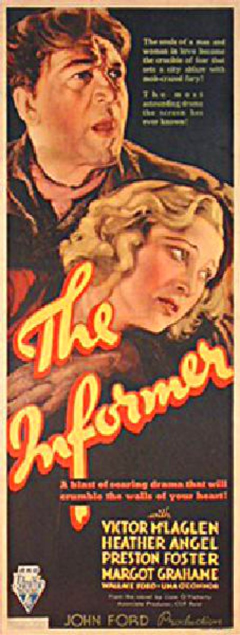 The Informer Original 1935 U.S. Insert Movie Poster