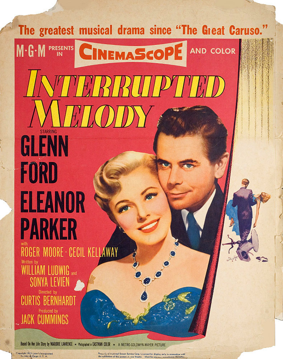 Interrupted Melody Original 1955 U.S. Window Card Movie Poster