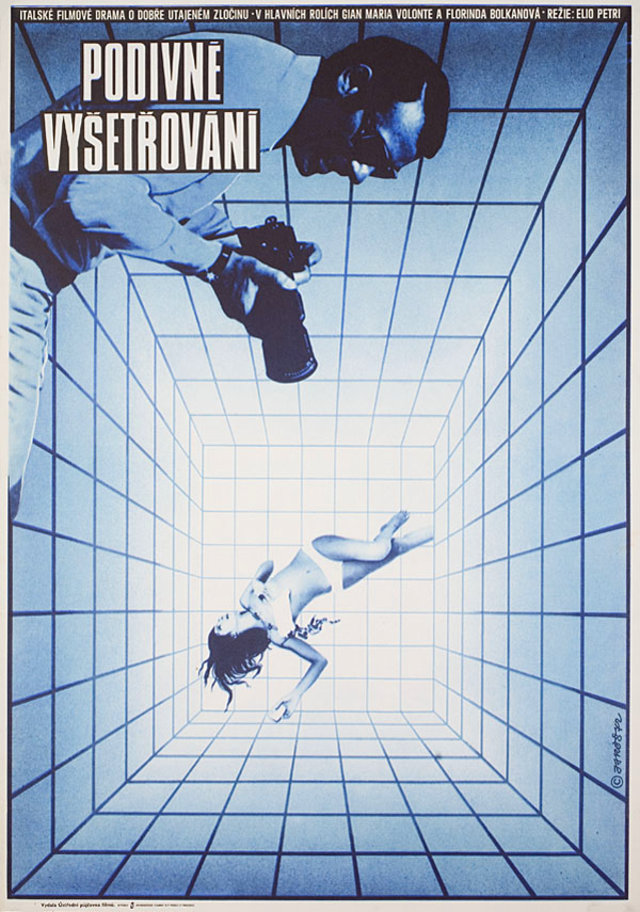 Investigation of a Citizen Above Suspicion Original 1972 Czech A3 Movie Poster