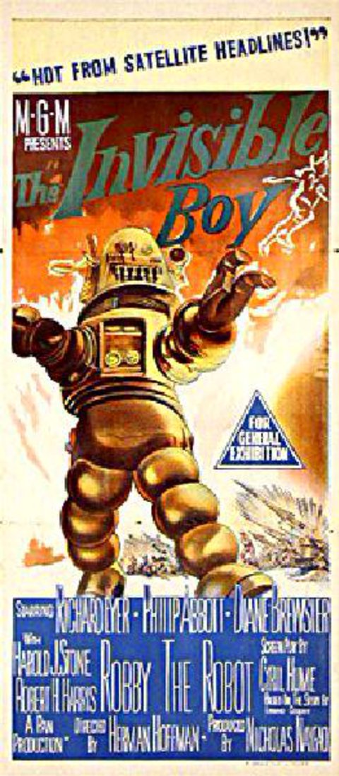 The Invisible Boy Original 1957 Australian Daybill Movie Poster