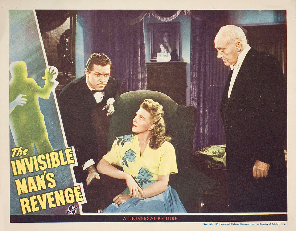 The Invisible Man's Revenge Original 1944 U.S. Scene Card