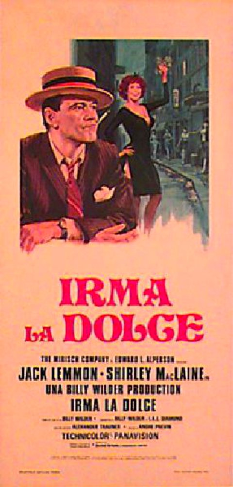 Irma la Douce Original 1963 Italian Locandina Movie Poster