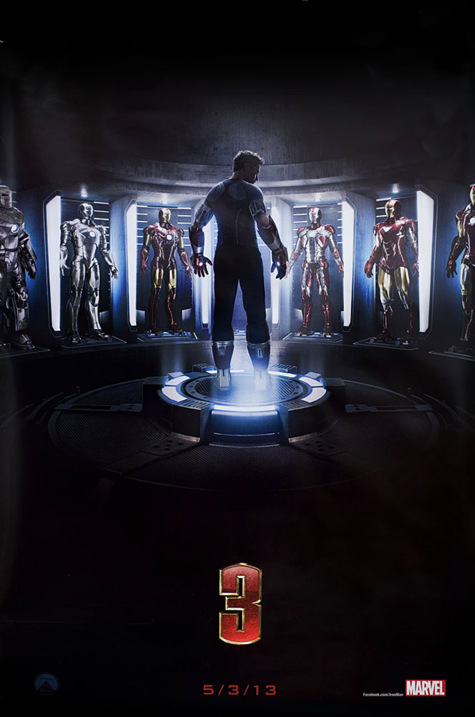 Iron Man 3 Original 2013 U.S. One Sheet Movie Poster