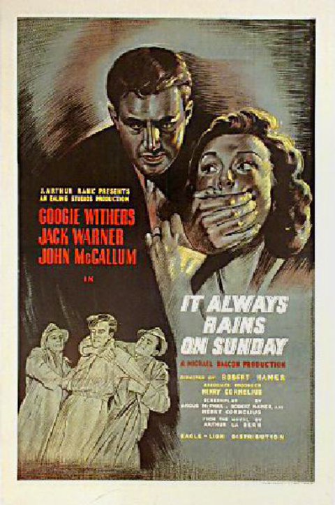 It Always Rains on Sunday Original 1947 British One Sheet Movie Poster