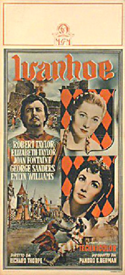 Ivanhoe Original 1952 Italian Locandina Movie Poster