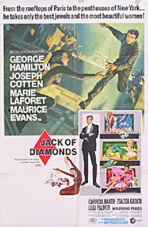 Jack of Diamonds Original 1967 U.S. One Sheet Movie Poster