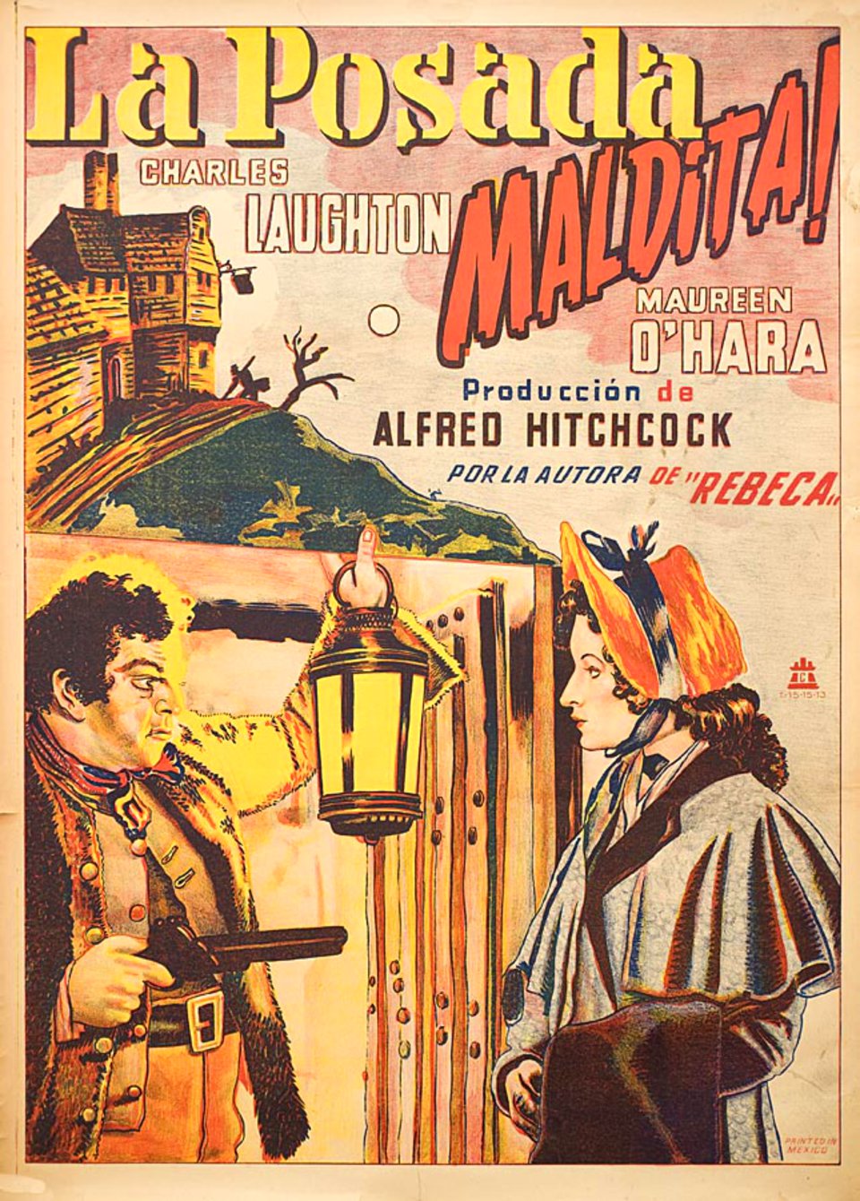 Jamaica Inn Original 1939 Mexican B1 Movie Poster