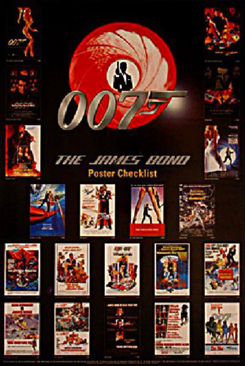 James Bond Poster Checklist Original 1999 U.S. One Sheet Movie Poster