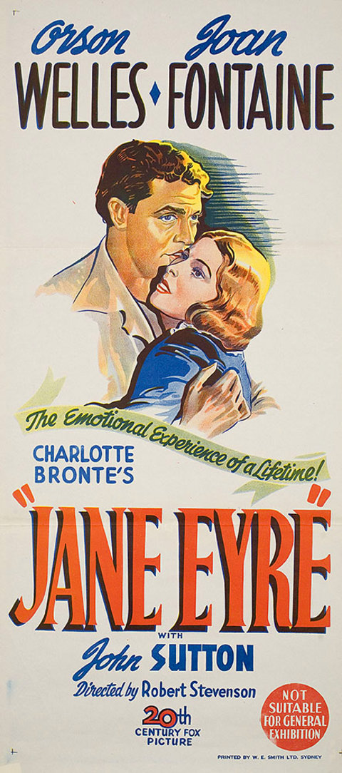 Jane Eyre Original 1943 Australian Daybill Movie Poster