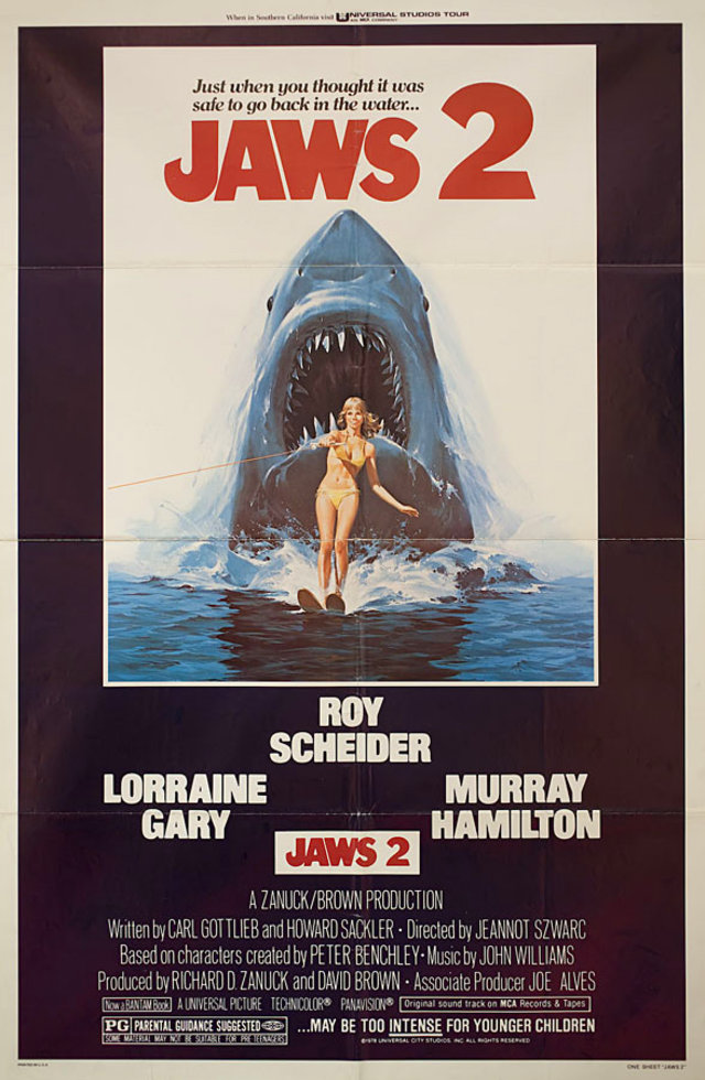 Jaws 2 Original 1978 U.S. One Sheet Movie Poster