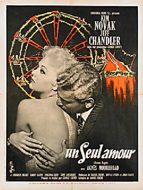 Jeanne Eagels Original 1957 French Moyenne Movie Poster