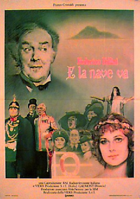 And the Ship Sails On 1984 Italian Due Fogli Poster