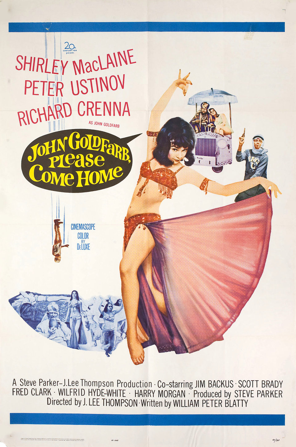 John Goldfarb, Please Come Home! Original 1965 U.S. One Sheet Movie Poster