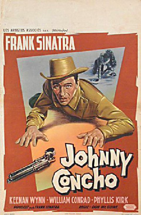 Johnny Concho Original 1956 Belgian Movie Poster