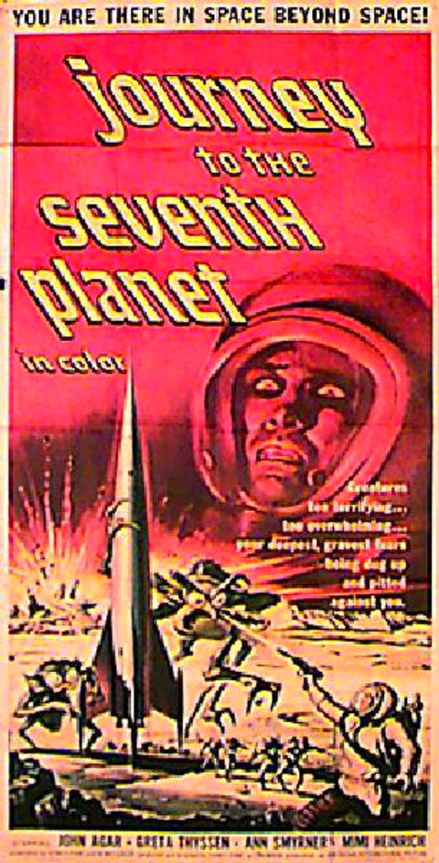 Journey to the Seventh Planet Original 1961 U.S. Three Sheet Movie Poster