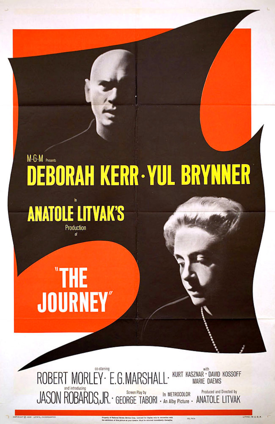 The Journey Original 1958 U.S. One Sheet Movie Poster