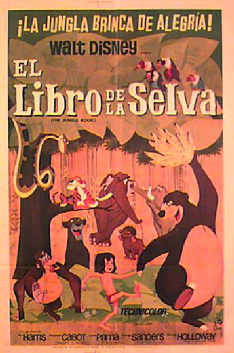 The Jungle Book Original 1967 Argentine Movie Poster