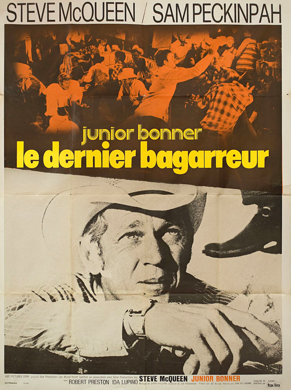 Junior Bonner Original 1972 French Grande Movie Poster
