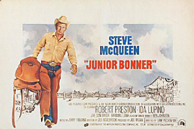 Junior Bonner Original 1972 Belgian Movie Poster