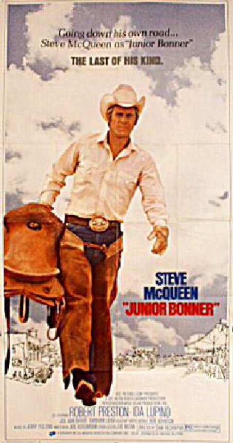 Junior Bonner Original 1972 U.S. Three Sheet Movie Poster