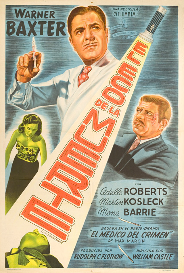 Just Before Dawn Original 1946 Argentine Movie Poster