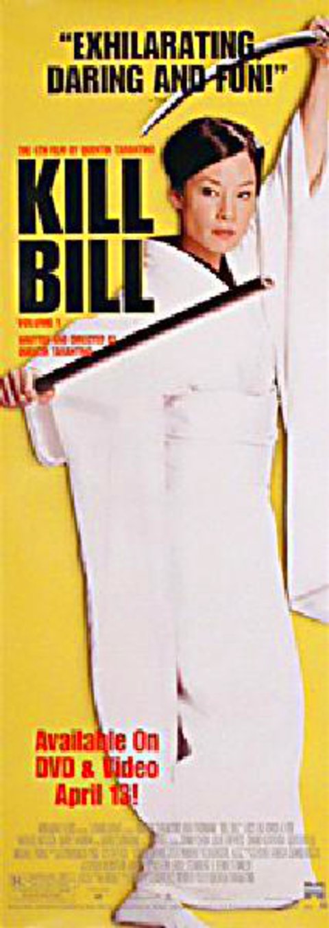 Kill Bill: Vol. 1 Original 2003 U.S. Video Door Panel