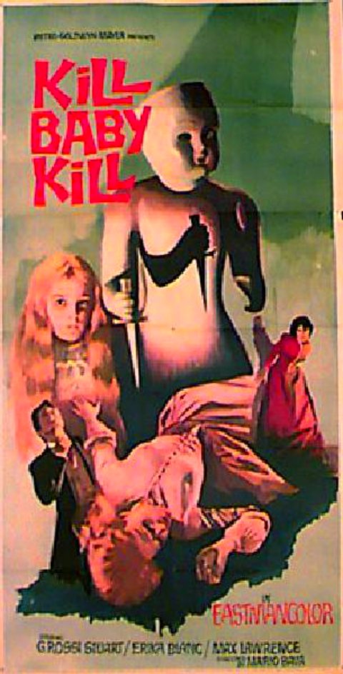 Kill Baby, Kill Original 1969 U.S. Three Sheet Movie Poster
