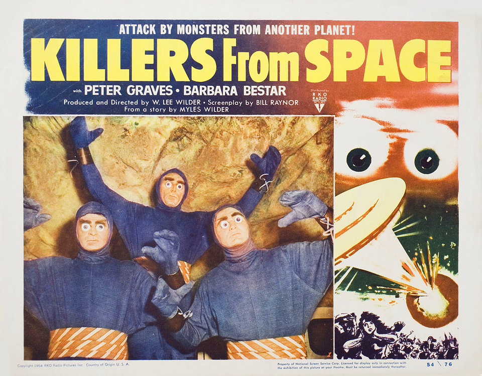 Killers from Space Original 1954 U.S. Scene Card