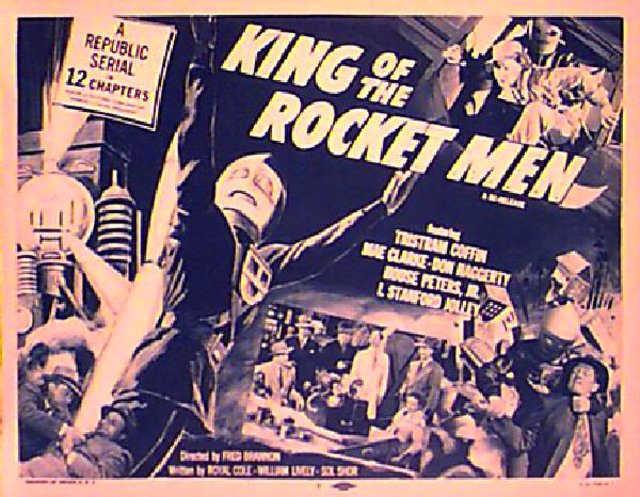 King of the Rocket Men Original R1956 U.S. Title Card
