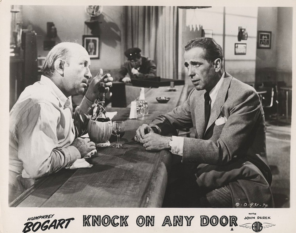 Knock on Any Door Original 1949 British Silver Gelatin Single-Weight Photo
