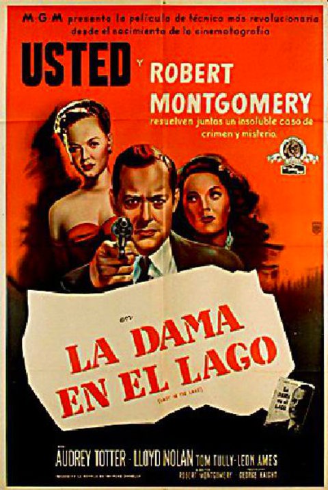 Lady in the Lake Original 1946 Argentine Movie Poster
