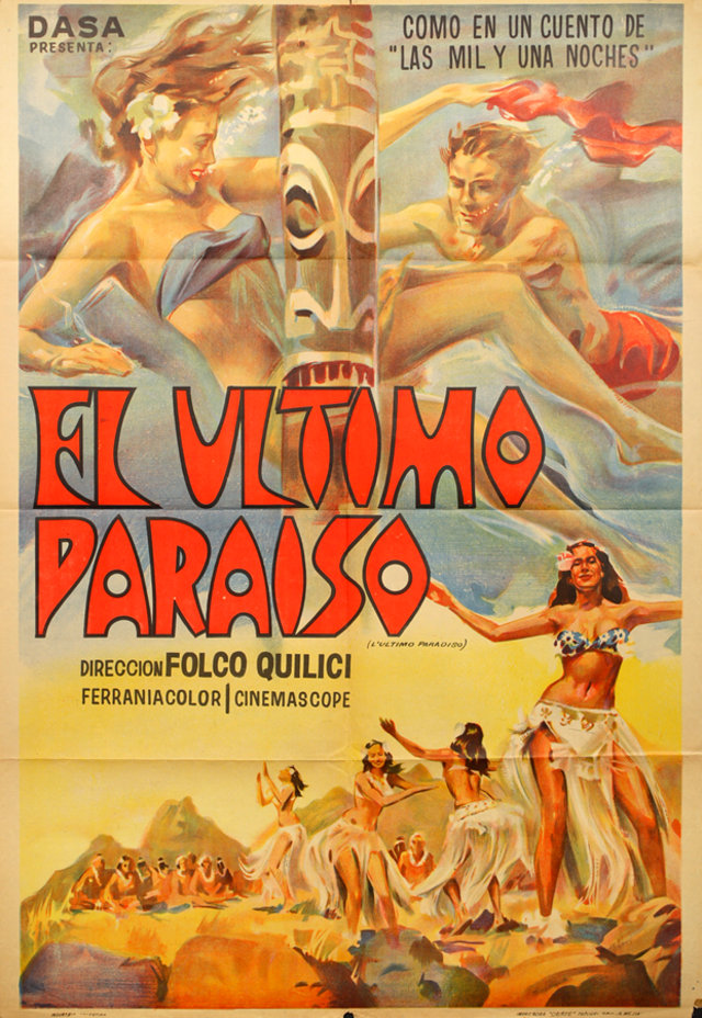 The Last Paradise Original 1958 Argentine Movie Poster