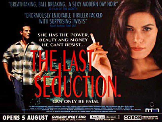 The Last Seduction Original 1994 British Quad Movie Poster