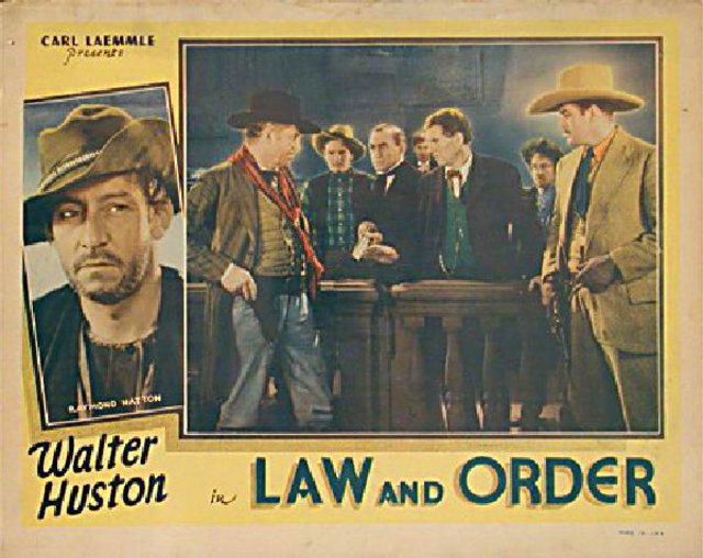 Law and Order Original 1933 U.S. Scene Card